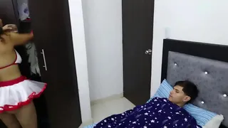 HOT NURSE TAKES ADVANTAGE OF THE PATIENT AND GIVES HIM A GREAT FUCK