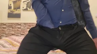 I PANT AND MOAN WITH PLEASURE FOR YOU | SEXY ITALIAN BOY WITH ELEGANT DRESS - HANDJOB WITH VERY HARD CUMSHOT AND A HUGE COCK