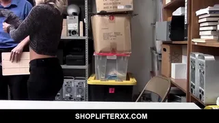 Shoplifter Allie Nicole didnt expect to fuck LP Guy