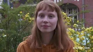 Ersties: Redheaded Bonnie Toys Her Hairy Pussy