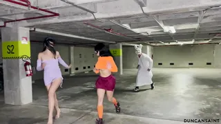 Halloween threesome