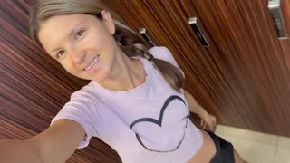 Gina Gerson act provocative in the gym and changing room