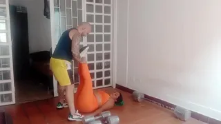 I fucked the instructor in my house, since my husband is not here