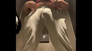 horny in the gym bathroom