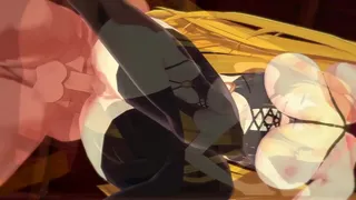 Hatsune Miku in Halloween costume - Paizuri with a cumshot and sex with a creampie