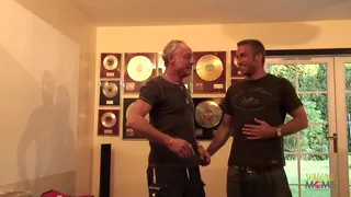 Handsome guy sharing his GF Nikki Blonde with his father