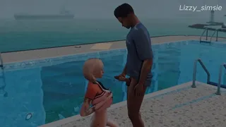 Nymphomaniac can't say no to sex in the gym  3d animation