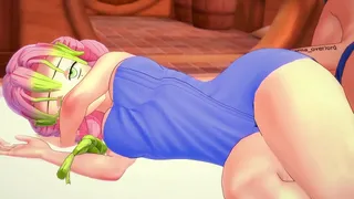 Kanroji Mitsuri wants to play with a big cock after a shower (demon slayer)