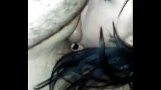 Hot slut sucks my cock hard