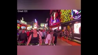️ Walking down Walking Street in Pattaya on Halloween 2024... the neon lights are out, sexy costumes everywher...