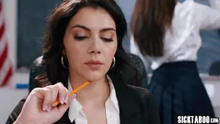 Sexy big tits MILF and big ass student enjoyed hardcore lesbian sex
