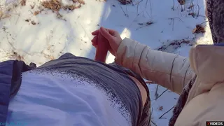 Perfect masturbation in the woods from a lovely MILF