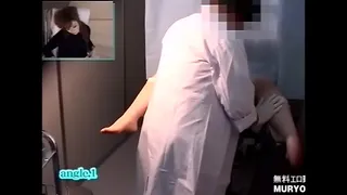 Hidden camera image set up in a certain obstetrics and gynecology department in Kansai leaked. Small tits 23-year-old OL Norie internal examination table examination angle A