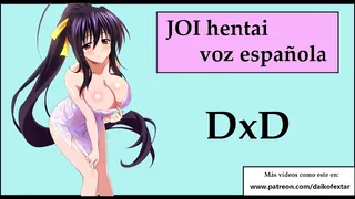 JOI SPH hentai with Spanish voice of Akeno playing with you.