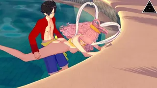 Parody shirahoshi one piece hentai manga sex game uncensored anime pool blowjob KK