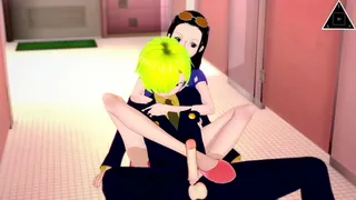 Parody NICO ROBIN ONE PIECE hentai game uncensored anime sex manga KKS big tits