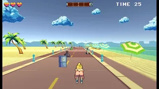 Roller babe [ HENTAI Game PornPlay ] Ep.2 outdoor BDSM with muscular guys