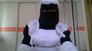Edwardian maid in niqab