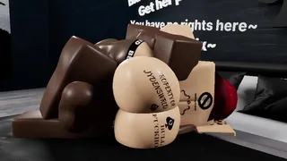 Dominating a red head bitch with my big black cock