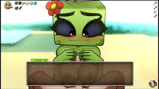 HornyCraft [ rule 34  sex games ] Ep.21 the cute horny monster girl wants to lose her virginity