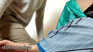 Desi Indian wife fucked with her husband's friend for gift with BBW pussy