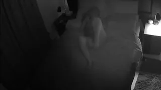 Mature woman masturbates before sleeping