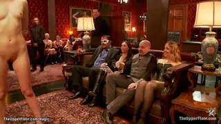 Head slave Proxy Page lets newbie Coral Aorta take anal sex toy then they togehter take pussy to mouth sex at party in the Upper Floor