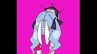 Rabbit hole miku reaction by size