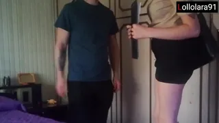 secretary in heels and miniskirt rides her boss like a whore and gets filled with cum
