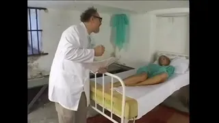 Horny babe sucks a huge dick before getting banged hard