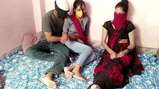Fucked neighbor stepmom and girl together! desi threesome in hindi