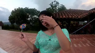 Colombian slut becomes the holy but it is very horny