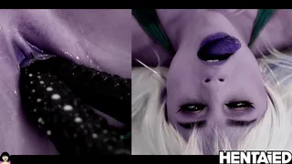 Young Elf Girl With Milky Boobs - Deep, Hard Black Fuck to Explosive Orgasm