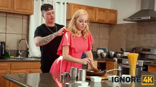 IGNORE4K. Crazy Kitchen Sex. Hot sex with Aaliyah Love