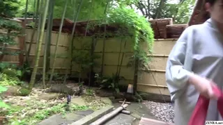 Pale Japanese wife from Kobe with an impressive big chest goes on a weekend hot springs getaway beginning with a romantic cable car ride and leading to kinky nonstop sex in front of a mirror