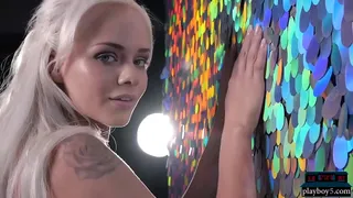 Petite blonde teen pornstar Elsa Jean shows off her tight hot body for Playboy