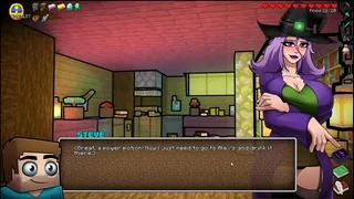 HornyCraft [ Parody Hentai game PornPlay ] Ep.48 public creampie in the crowd !
