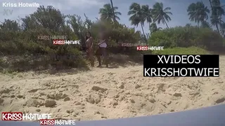 Cuckold Finds His Slut Wife Kriss Hotwife Being Made Of A Whore By The Male Baiano Director And Enjoying A Lot On The Beach With Several People Passing By Where They Were