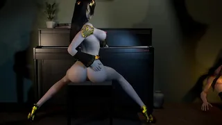 3D horny slut Asian teacher teasing her big dick student