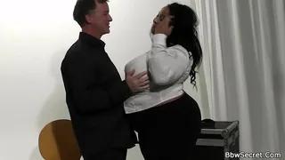 He cheating with huge tits plumper