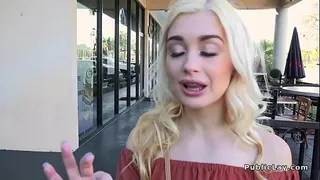 Petite teen Anastasia Knight sucked huge dick to stranger pov