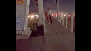 COUPLE FUCKING ON THE BRIDGE