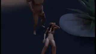 unfaithful husband fingers a street slut's tight wet pussy