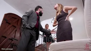 MILF stepmom fed agent India Summer found out teens Cadence Lux fiance Tommy Pistol is sumuggler but he tied her and anal fucked in threesome
