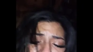 cheating hoe being punished by masked man