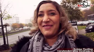 Tattooed slut meets strange man outside to get fucked