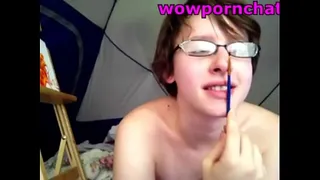 teen girl plays with pussy