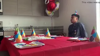 none of my friends came to my party :( my stepmom made it up to me..