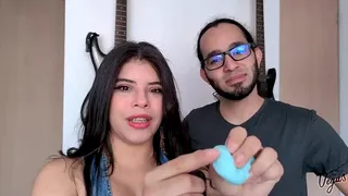 Selena shows you a nice male masturbation toy! follow the store on instagram @vibravibes and selena @vegasofcrowley