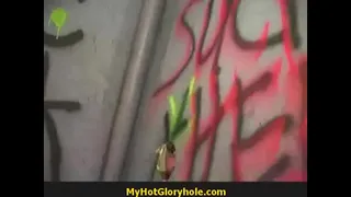Slutty Teen Finds A Gloryhole Cock 12